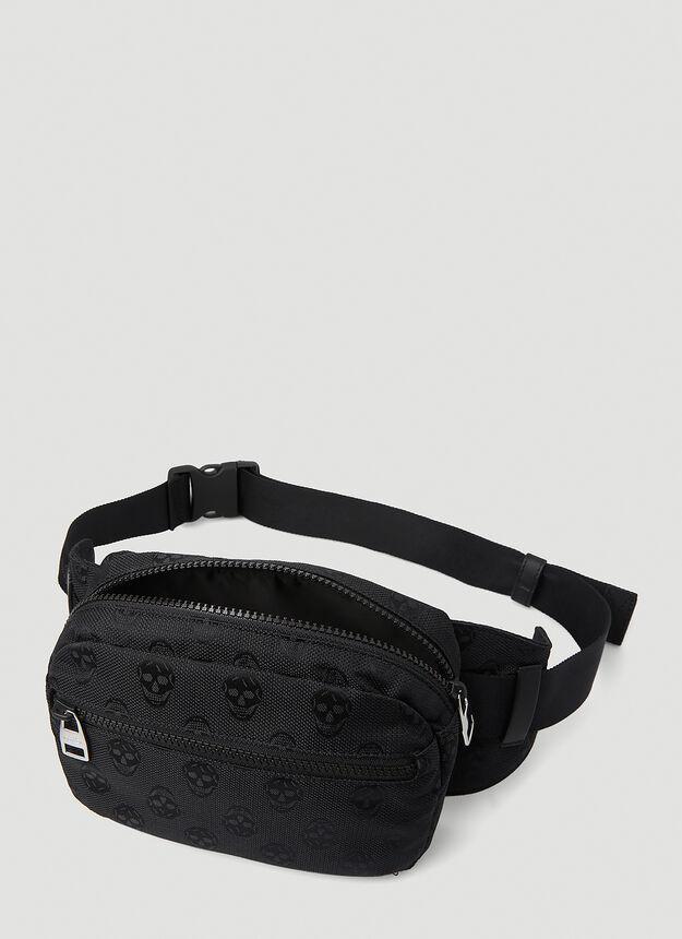 商品Alexander McQueen|Skull Embroidered Urban Belt Bag in Black,价格¥2239,第5张图片详细描述