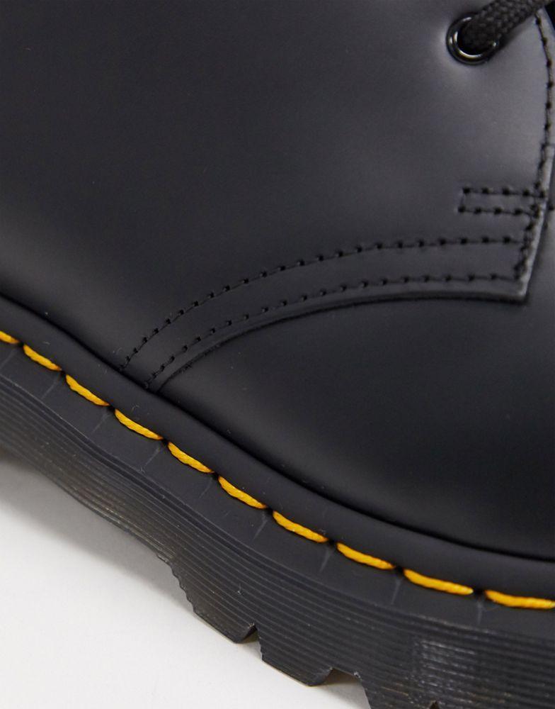 商品Dr. Martens|Dr Martens 1461 bex platform 3-eye shoes in black,价格¥1201,第6张图片详细描述