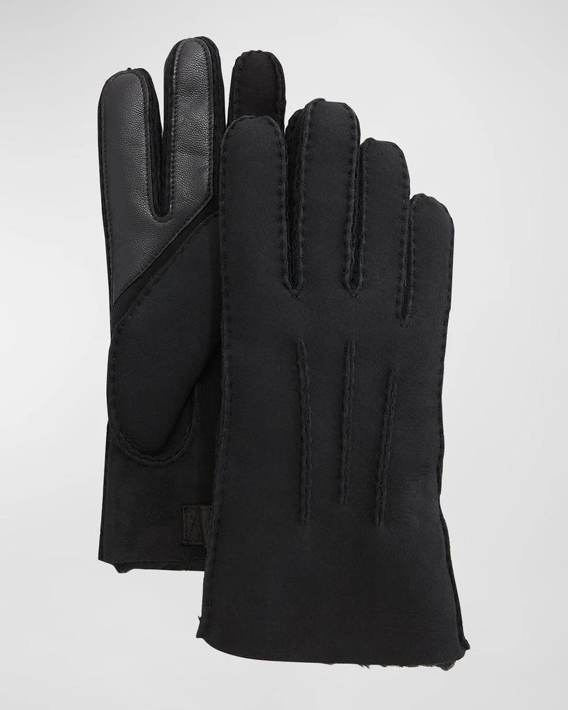 商品UGG|Men's Three-Cord Contrast Sheepskin Gloves,价格¥1265,第2张图片详细描述
