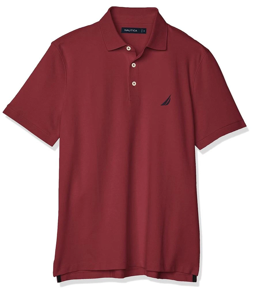 商品Nautica|Men's Short Sleeve Solid Stretch Cotton Pique Polo Shirt,价格¥179,第1张图片详细描述