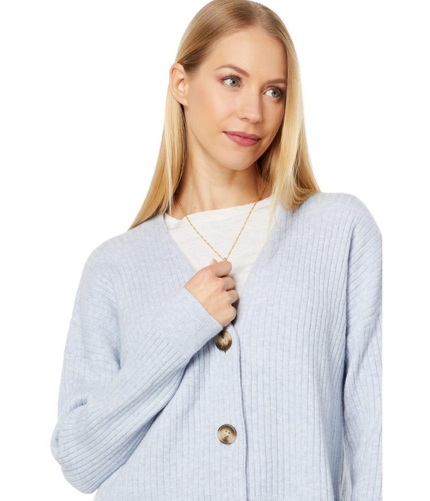 商品Madewell|Cameron Ribbed Cardigan Sweater in Coziest Yarn,价格¥559-¥730,第5张图片详细描述