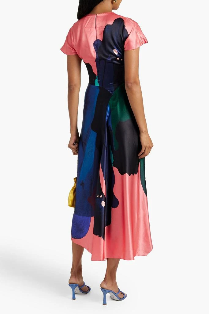 商品ROKSANDA|Adriana asymmetric printed silk-satin midi dress,价格¥6224,第3张图片详细描述
