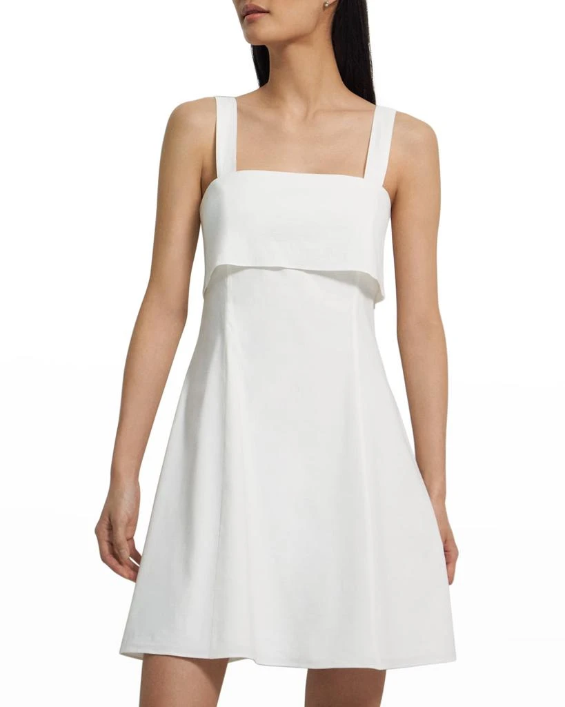 商品Theory|Draped Back Mini Dress,价格¥604,第3张图片详细描述