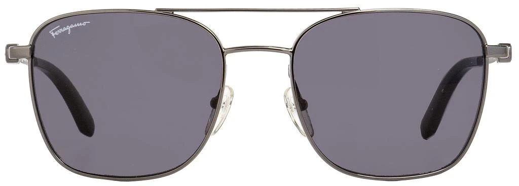 商品Salvatore Ferragamo|Salvatore Ferragamo Men's  Sunglasses SF158S 015 Gunmetal/Black 53mm,价格¥631,第2张图片详细描述