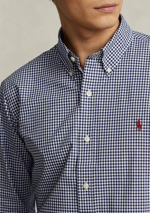 商品Ralph Lauren|Ralph Lauren Classic Fit Gingham Stretch Poplin Shirt,价格¥949,第3张图片详细描述