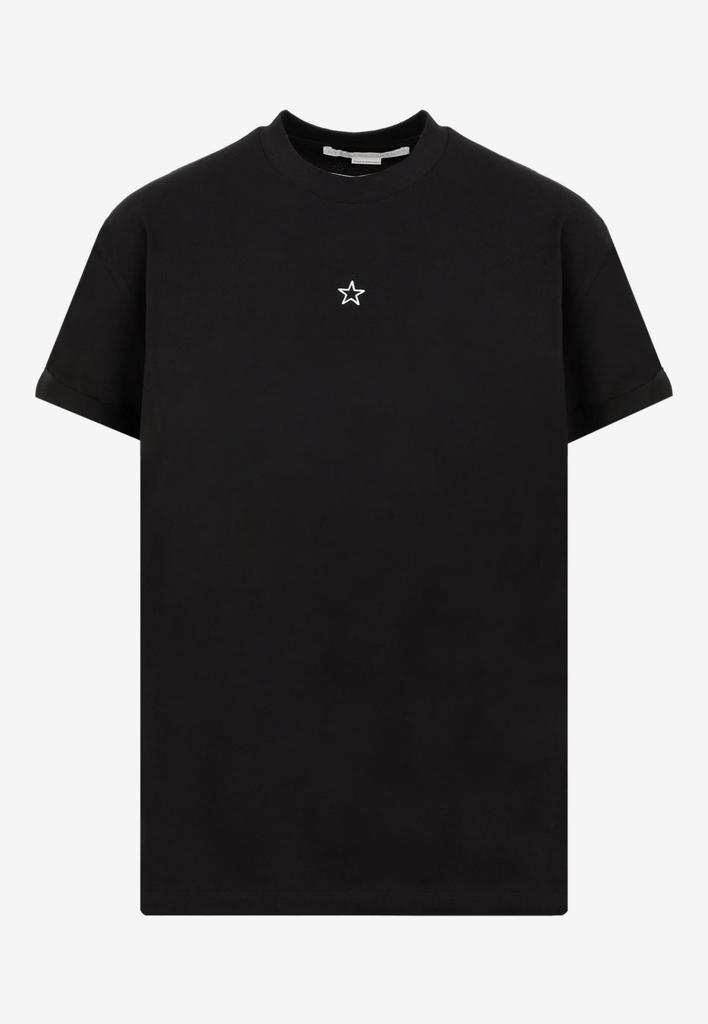 Mini Star Embroidery Crewneck T-shirt商品第1张图片规格展示