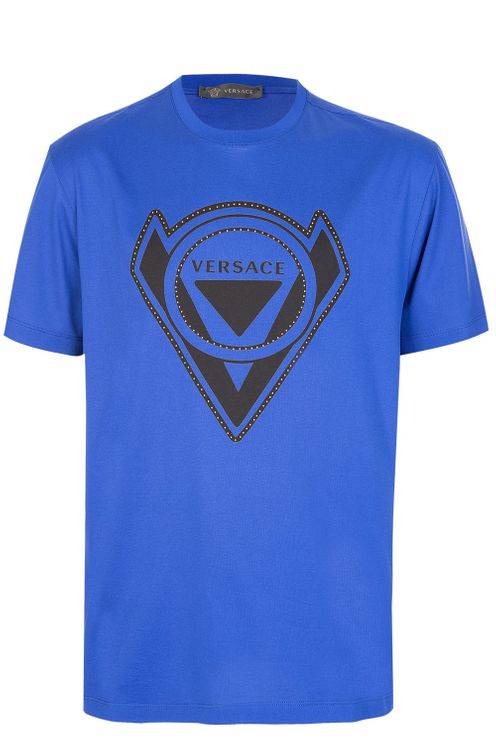KENZO 男士蓝色棉质短袖T恤 FC55TS2524SB-74商品第1张图片规格展示