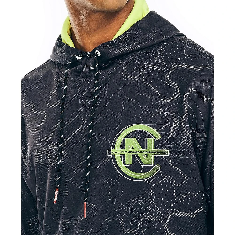 商品Nautica|Men's Competition Sustainably Crafted Allover-Print Hoodie,价格¥448,第4张图片详细描述