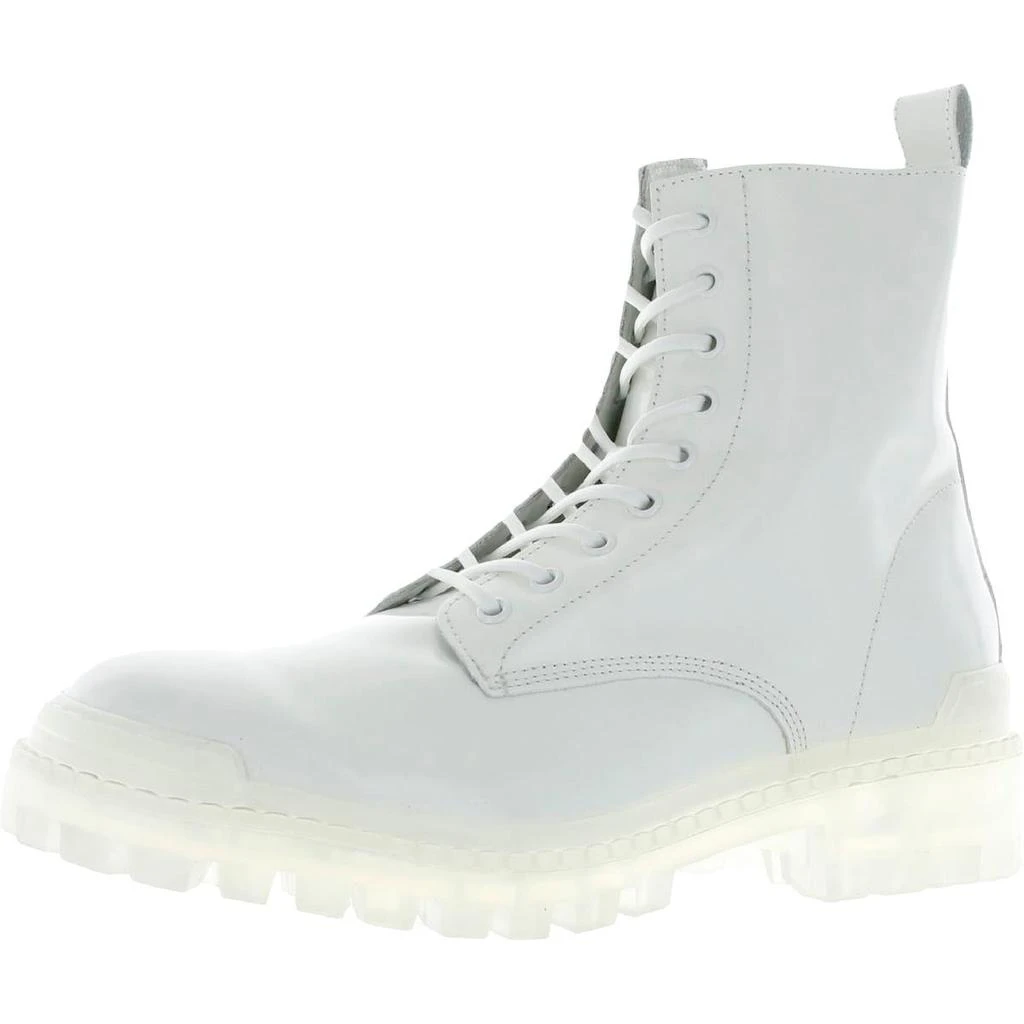 商品Steve Madden|Steve Madden Mens Halen 2 Leather Lace Up Mid-Calf Boots,价格¥231,第1张图片