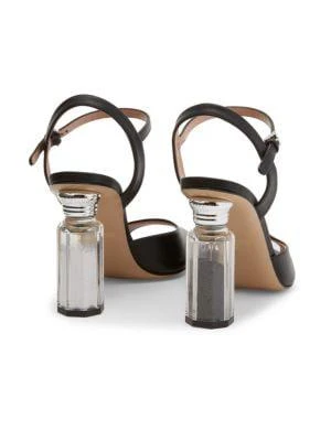 商品Moschino|Salt & Pepper Shaker Heel Ankle Strap Sandals,价格¥4439,第3张图片详细描述
