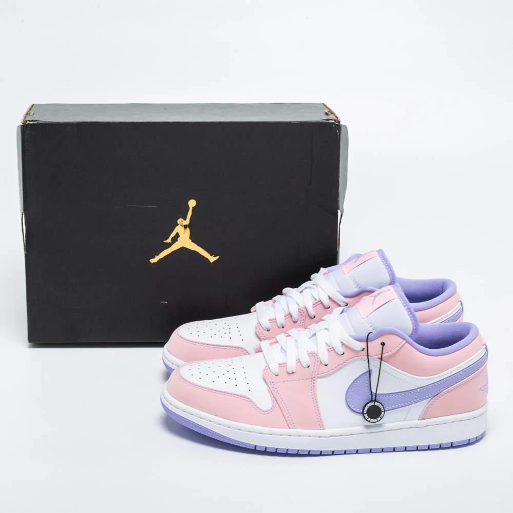 Air Jordans Multicolor Leather Jordan 1 Low Sneakers Size 44 商品