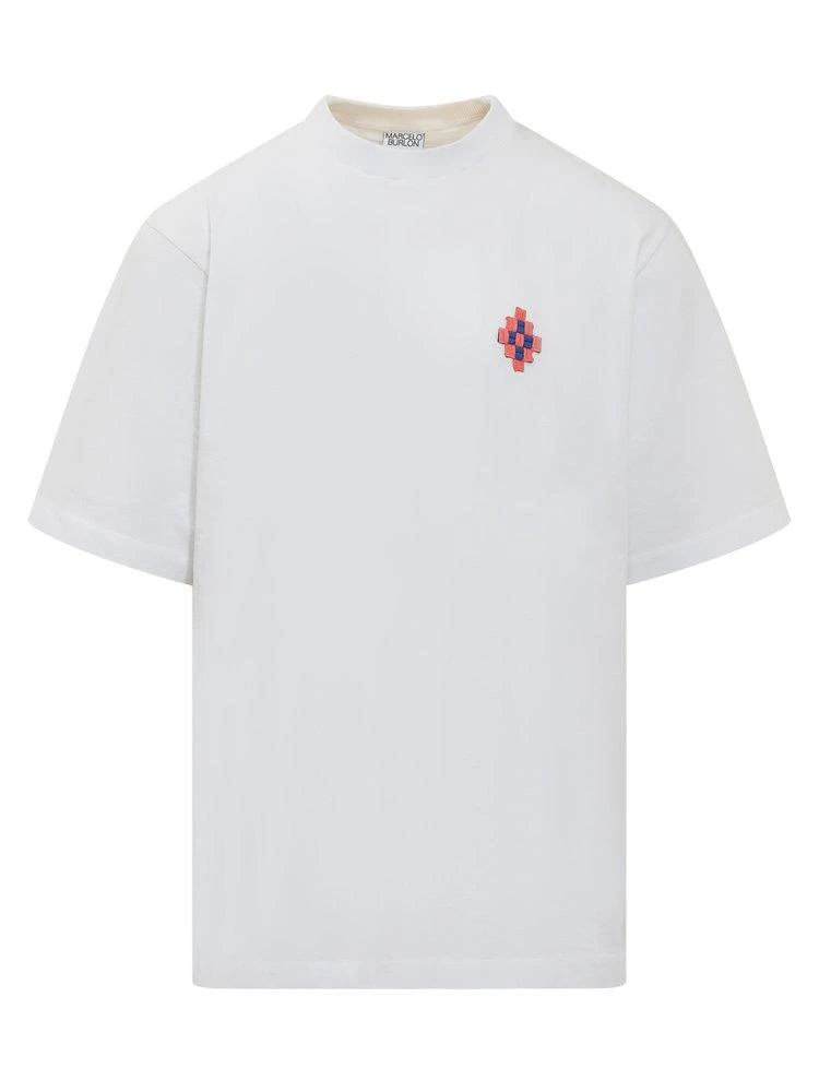 商品Marcelo Burlon|Marcelo Burlon County Of Milan Cross Patch T-Shirt,价格¥1430,第1张图片