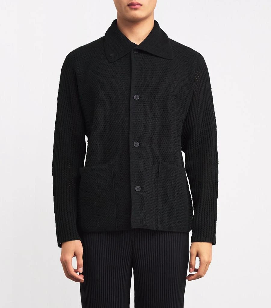 商品Homme Plissé Issey Miyake|Collared Cardigan,价格¥4183,第3张图片详细描述