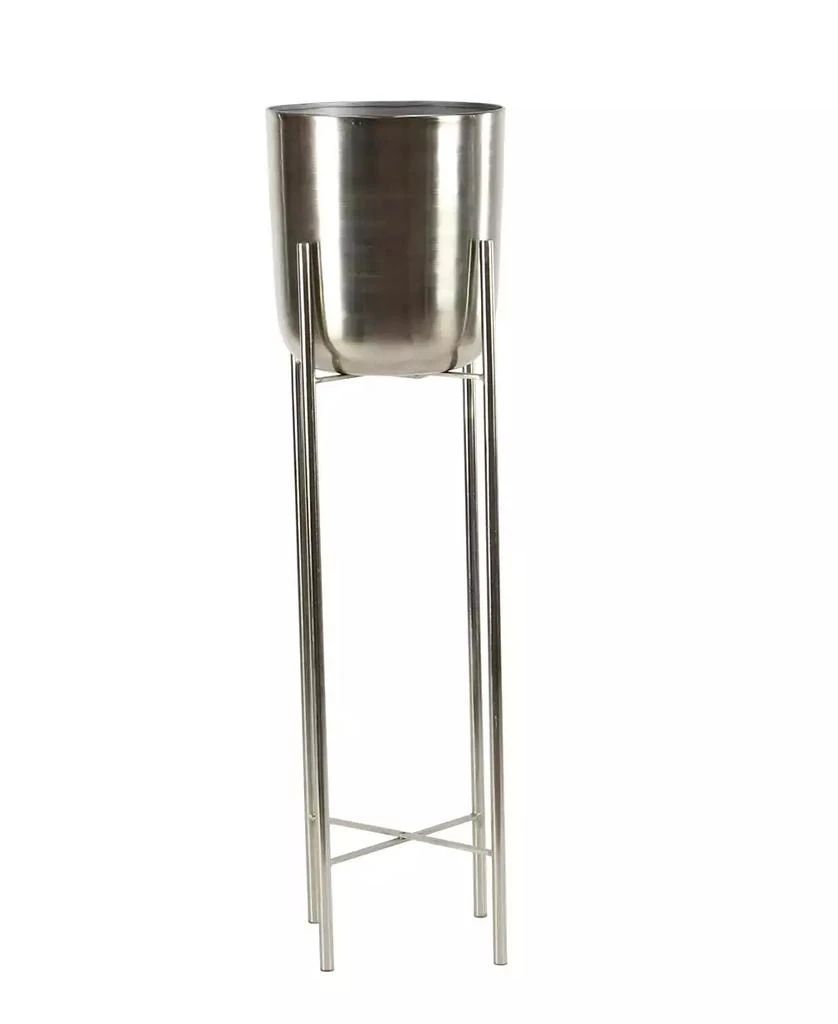 商品Rosemary Lane|Large Modern Metallic Planters with Stands, Set of 2,价格¥1568,第5张图片详细描述