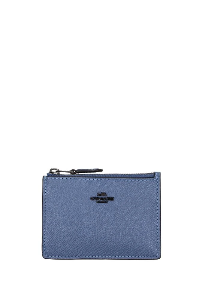 商品Coach|Coin Purses Leather Heavenly Chambray,价格¥484,第1张图片