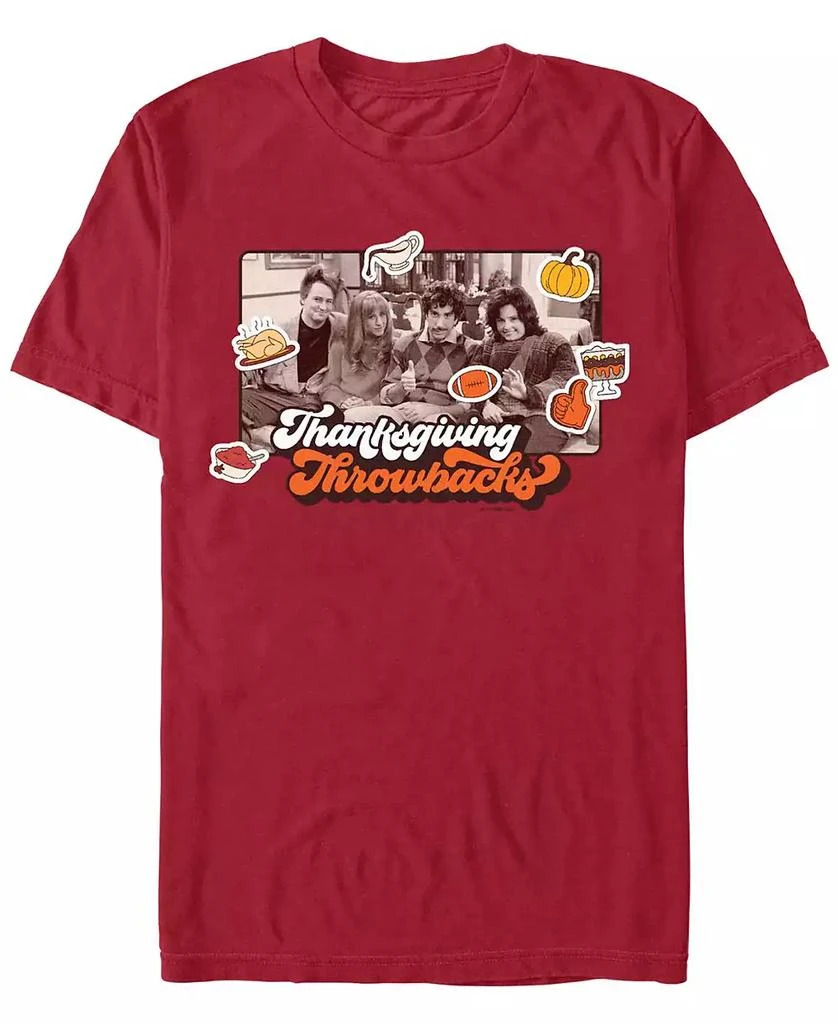 商品FIFTH SUN|Men's Friends Thanksgiving Throwback Short Sleeves T-shirt,价格¥140,第1张图片