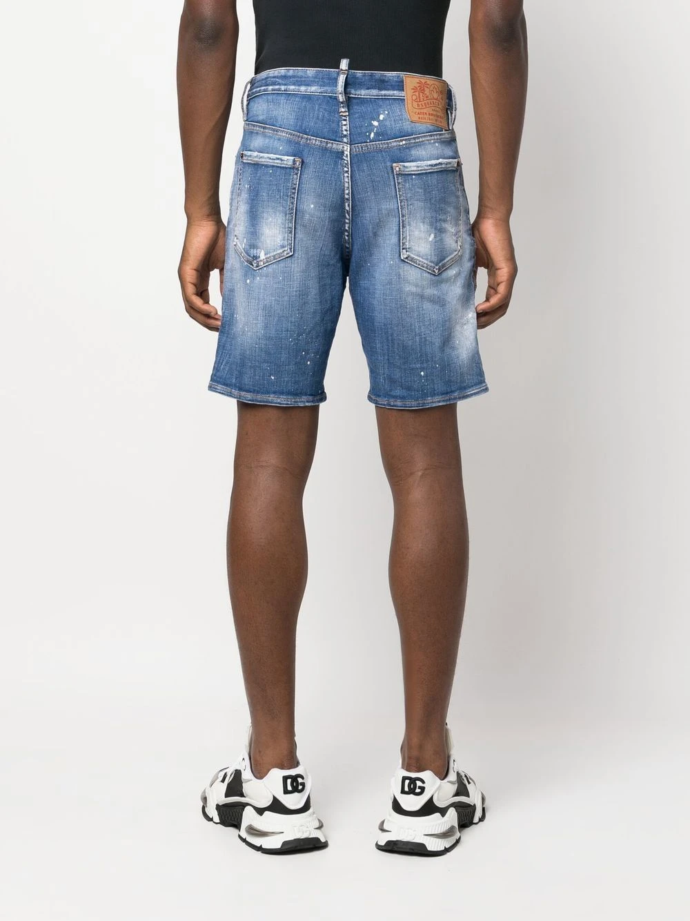 商品【商品预售7天】 DSQUARED2|DSQUARED2 男士短裤 S74MU0775S30342470 蓝色,价格¥2214,第6张图片详细描述