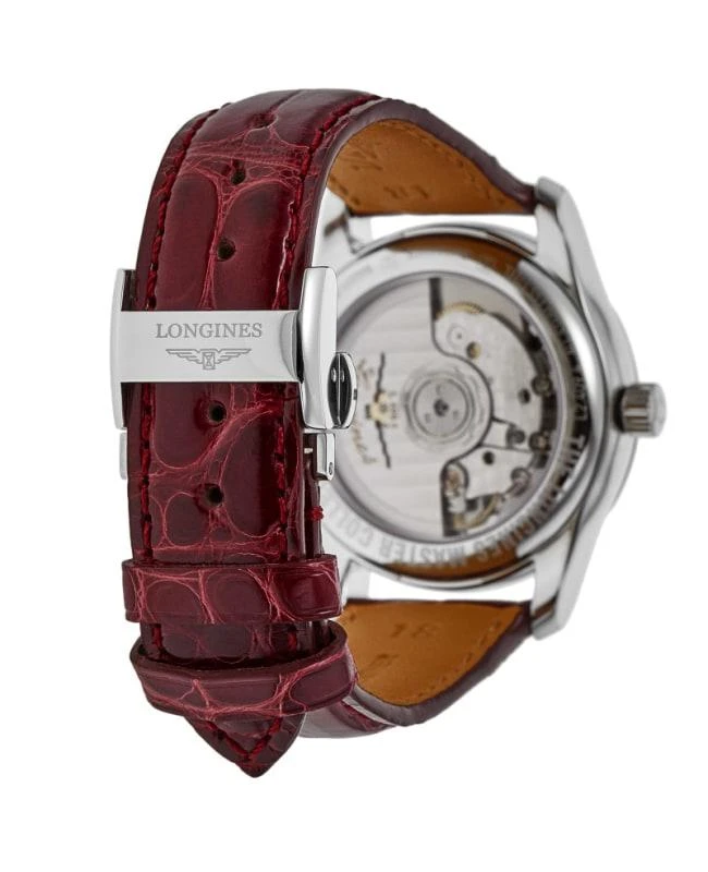 商品Longines|Longines Master Collection Automatic 34mm Mother of Pearl Diamond Dial Leather Strap Women's Watch L2.409.4.87.2,价格¥15701,第4张图片详细描述
