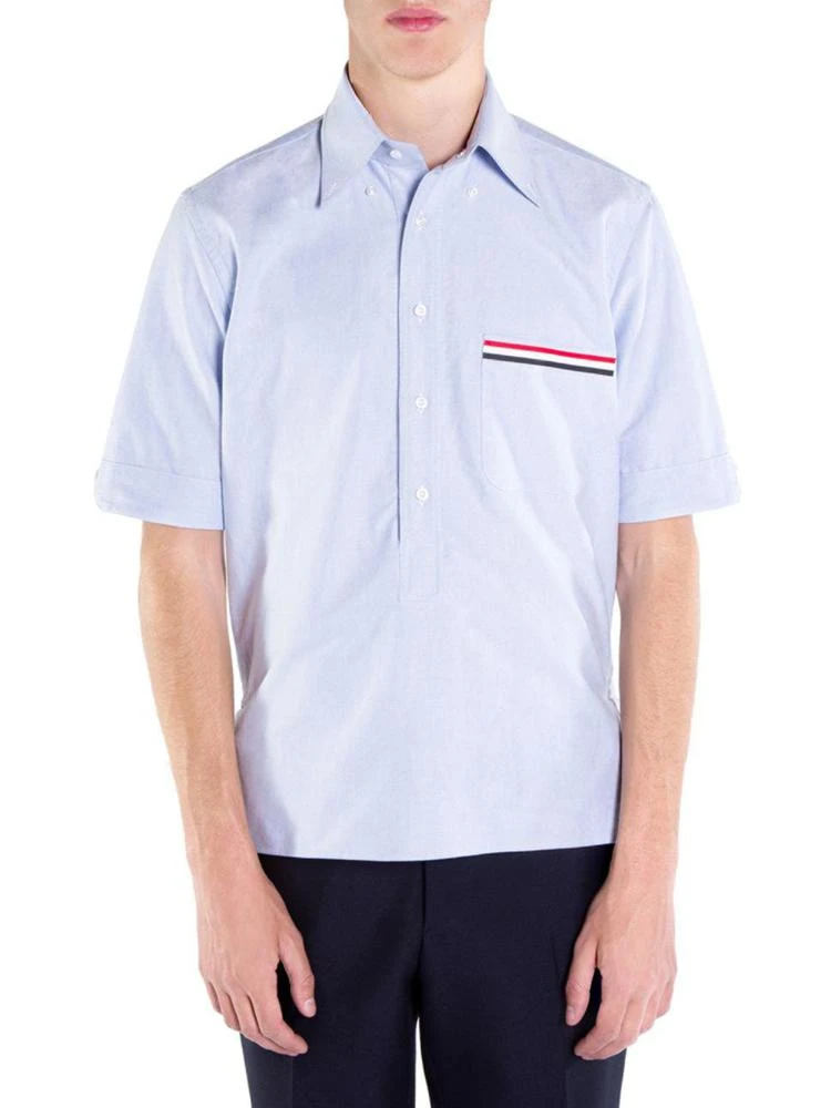 商品Thom Browne|Cotton Short-Sleeve Button-Down Shirt,价格¥3373,第1张图片