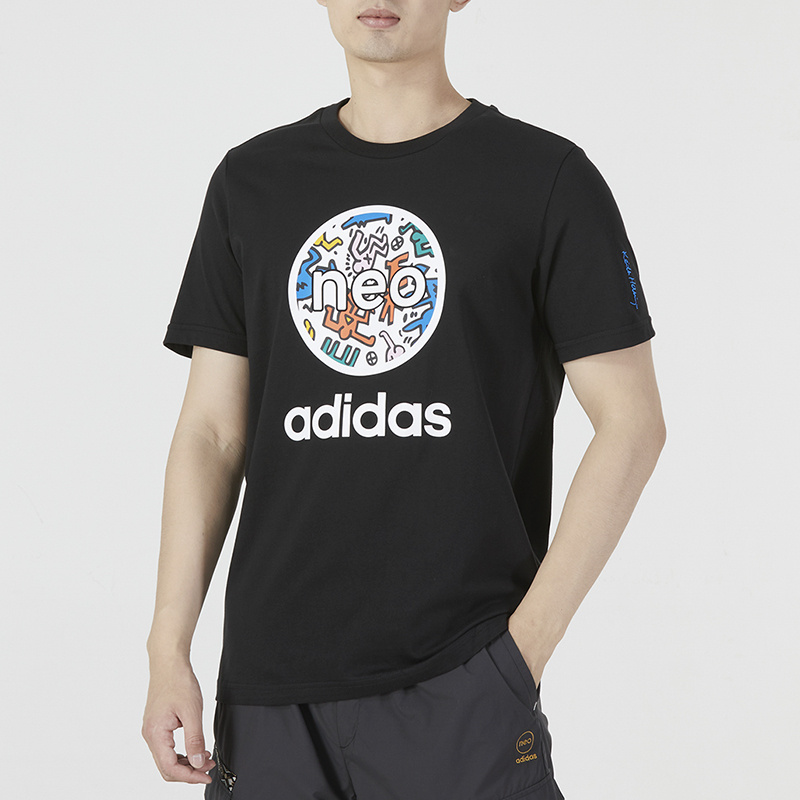 商品[国内直发] Adidas|U KH LOGO TEE男女运动休闲短袖T恤,价格¥196,第1张图片