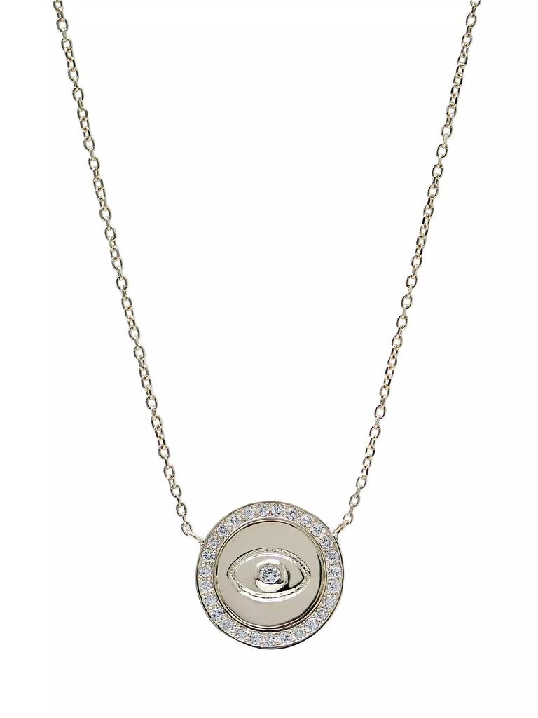 商品Anzie|Classique Evil Eye 14K Yellow Gold & 0.45 TCW Diamond Necklace,价格¥9366,第1张图片