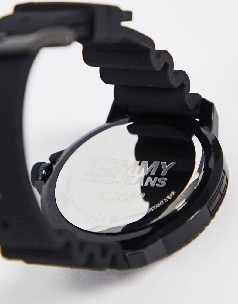 商品Tommy Hilfiger|Tommy Jeans silicone watch in black 1792001,价格¥686,第2张图片详细描述