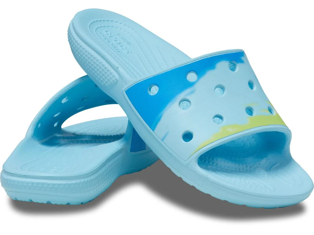 商品Crocs|Classic Slide - Tie-Dye Graphics,价格¥151,第1张图片