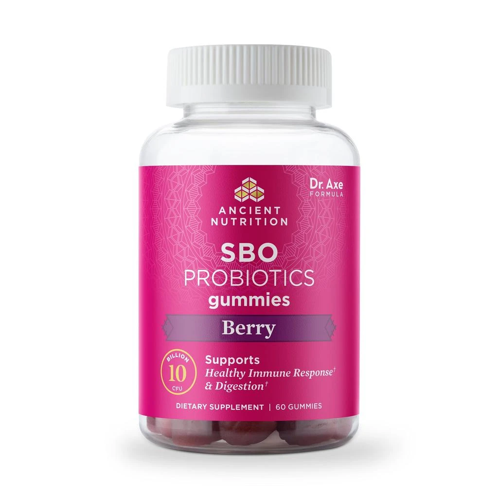 商品Ancient Nutrition|SBO Probiotics Summer ’23 Insert | Gummies Berry (60 Gummies),价格¥214,第1张图片