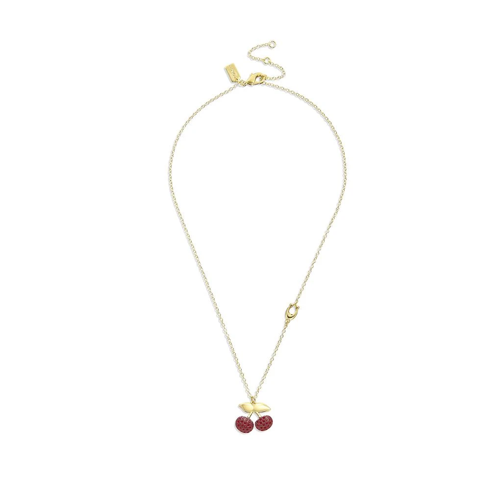 商品Coach|Cherry Pendant Necklace,价格¥712,第2张图片详细描述