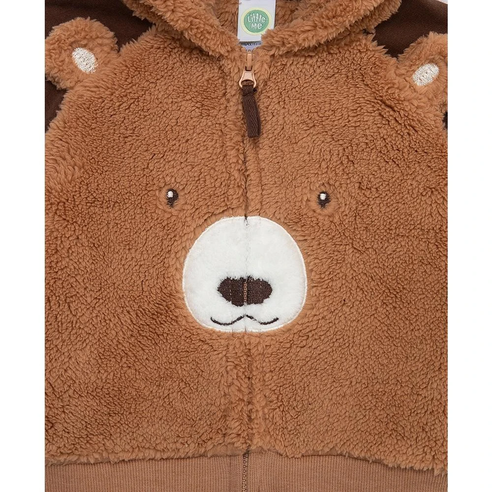 商品Little Me|Baby Boys Bear Hoodie and Pant, 2 Piece Set,价格¥189,第4张图片详细描述