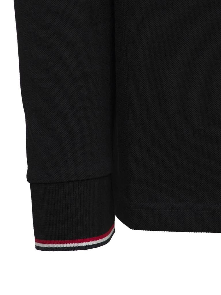 商品Moncler|Long Sleeves Cotton Piquet Polo Shirt,价格¥2966,第4张图片详细描述