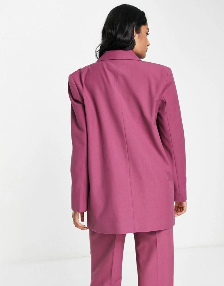 商品ASOS|ASOS DESIGN Mix & Match slim boy suit blazer in plum,价格¥341,第2张图片详细描述