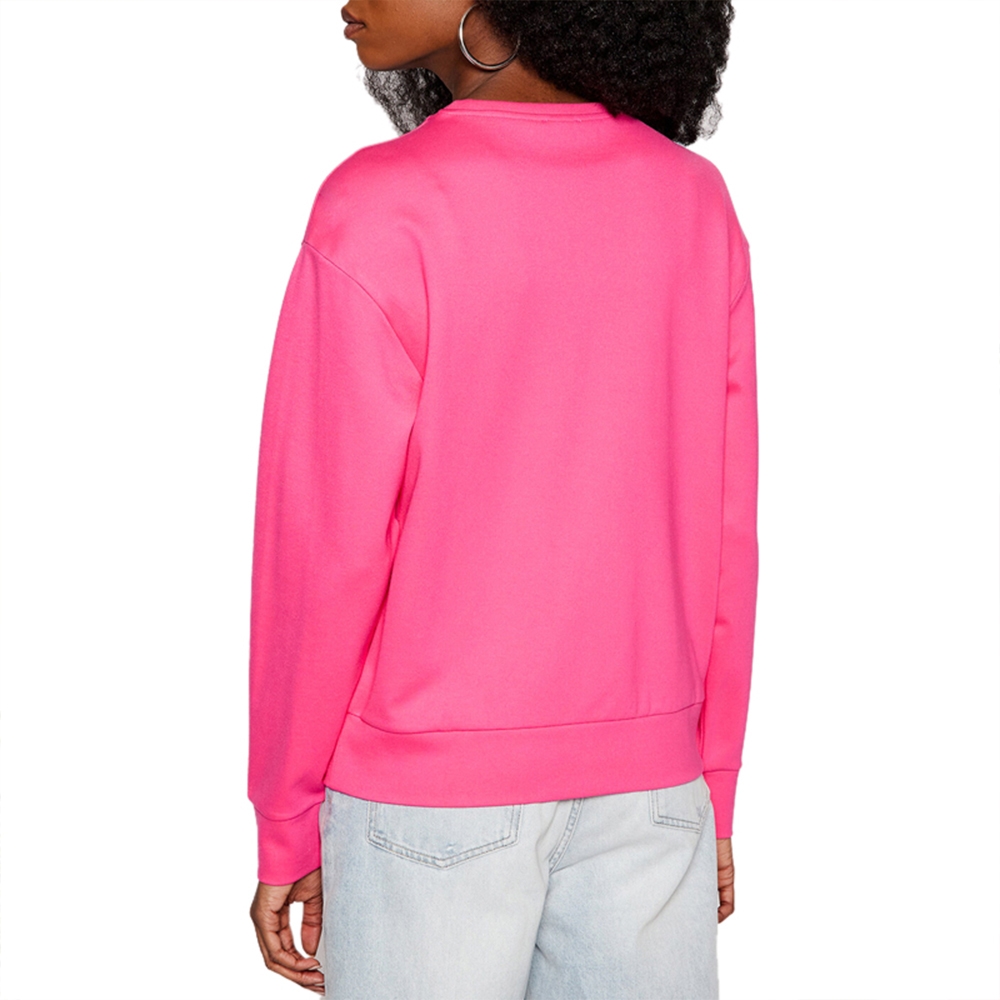 EMPORIO ARMANI 女士粉色粘胶圆领长袖卫衣 3KTM13-TJU6Z-1405商品第2张图片规格展示