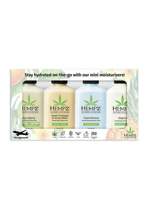 商品Hempz|Everyday Minis Four Pack Moisturizing Lotion Set   30 Value,价格¥152,第1张图片