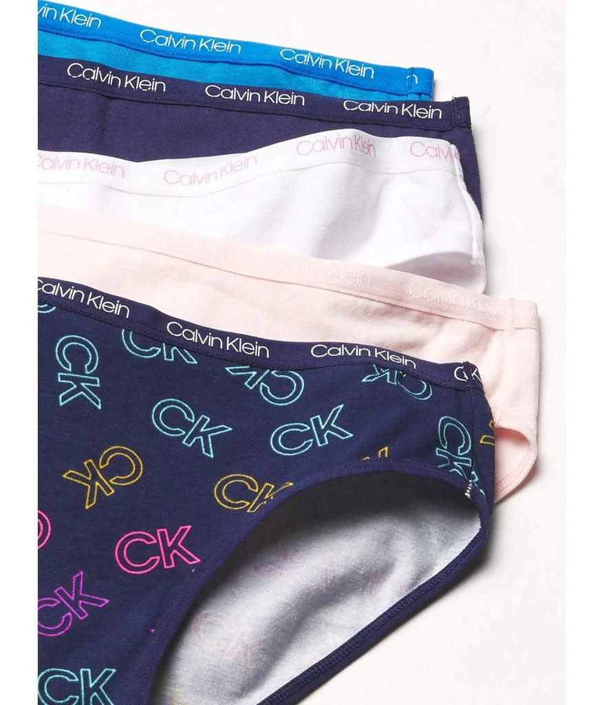 商品Calvin Klein|Girls' Underwear Cotton Bikini Panty, 5 Pack,价格¥179,第2张图片详细描述