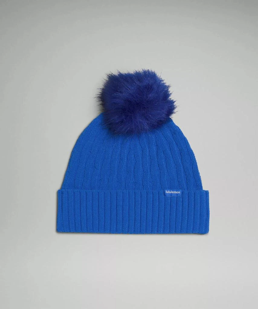 商品Lululemon|Women's Cable Knit Pom Beanie,价格¥320,第5张图片详细描述