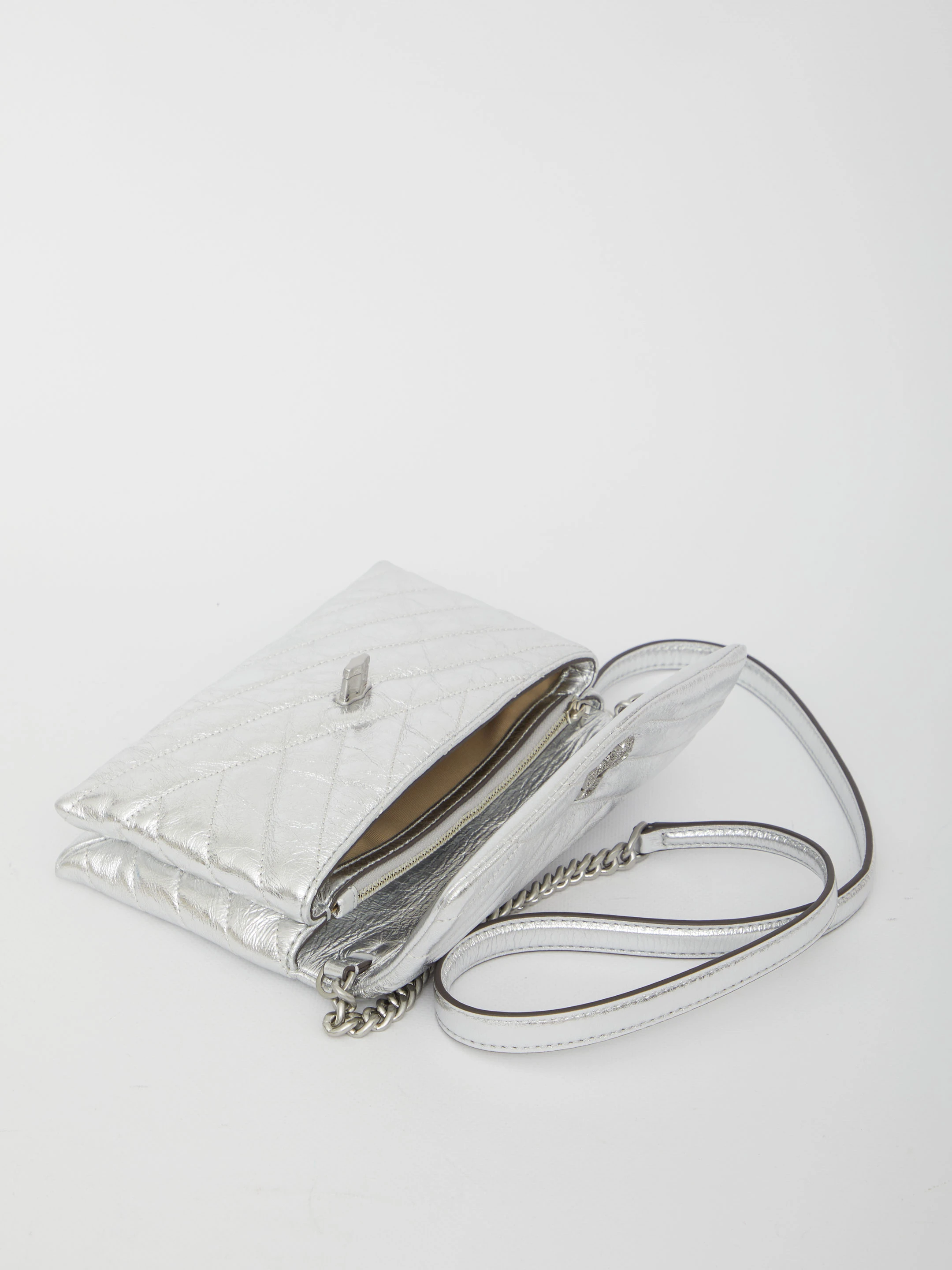 商品【商品预售7天】 Tory Burch|Tory Burch 女士单肩包 142810040 银色,价格¥2687,第5张图片详细描述