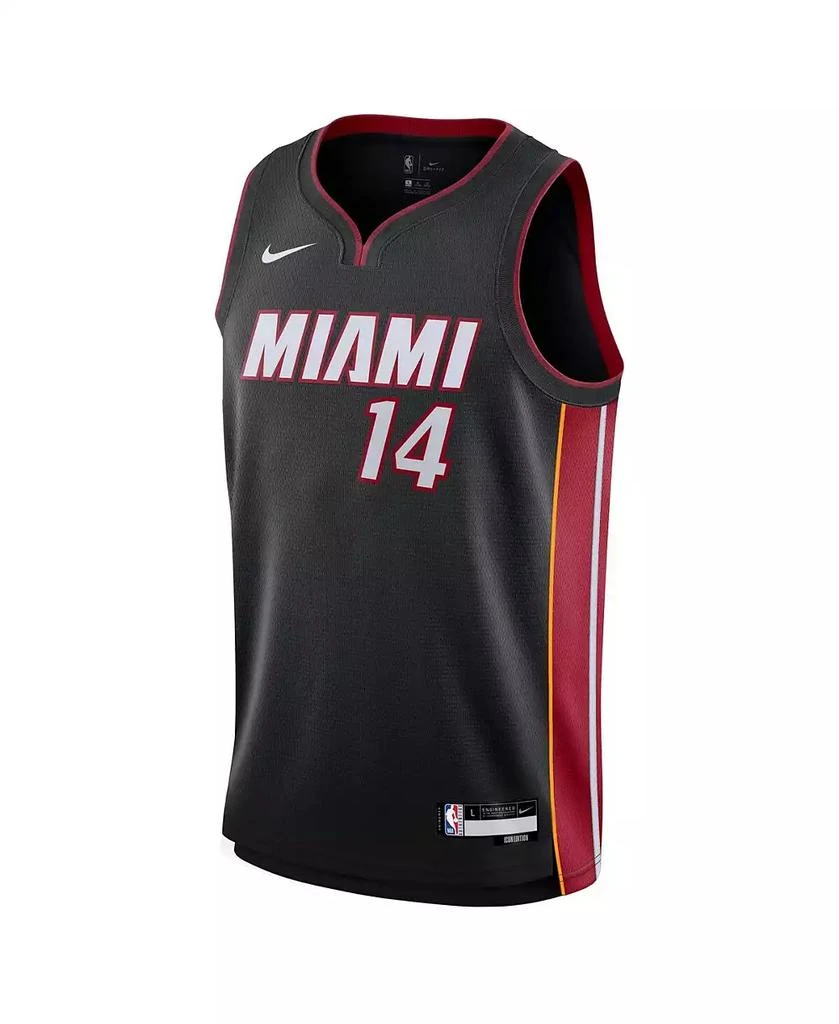 商品NIKE|Big Boys and Girls Tyler Herro Black Miami Heat Swingman Jersey - Icon Edition,价格¥671,第2张图片详细描述