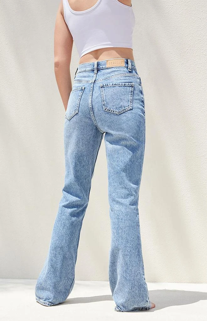 商品PacSun|Eco Medium Blue High Waisted Bootcut Jeans,价格¥420,第4张图片详细描述