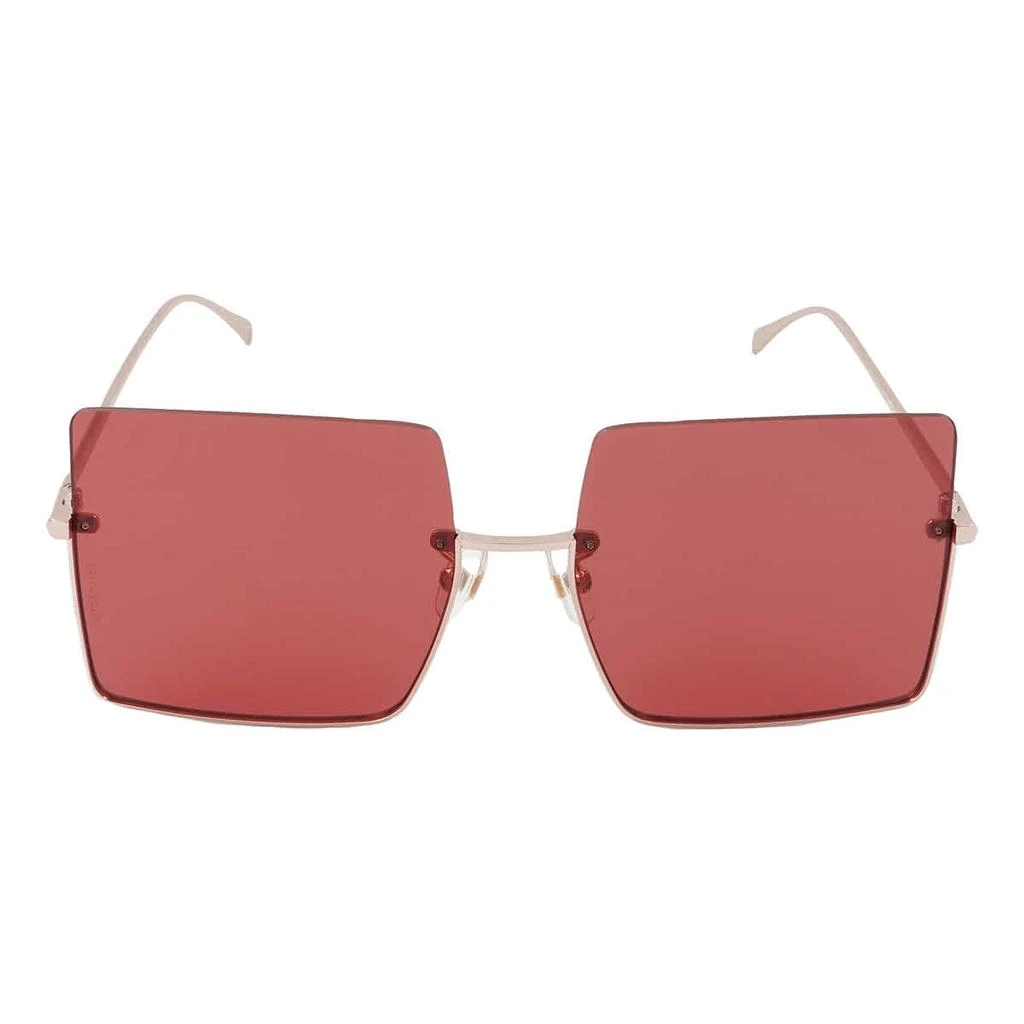 商品Fendi|Burgundy Square Ladies Sunglasses FF 0401/S 0DDB/48,价格¥1205,第1张图片