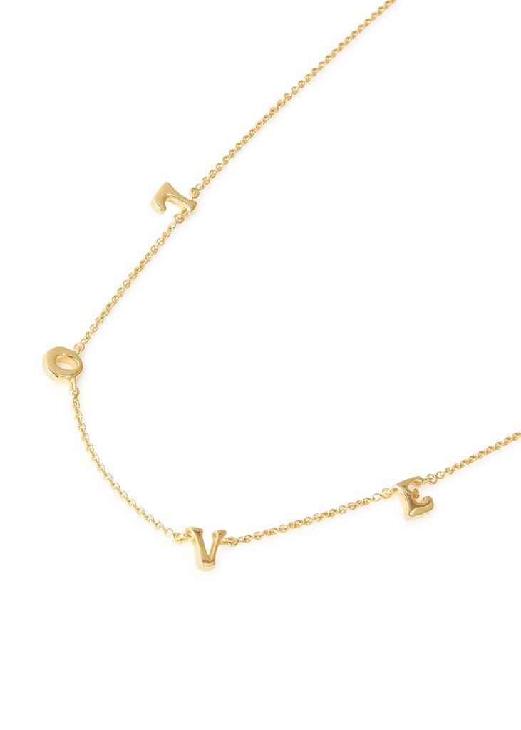 商品Missoma|Share The Love 18kt gold-pleated necklace,价格¥1205,第5张图片详细描述