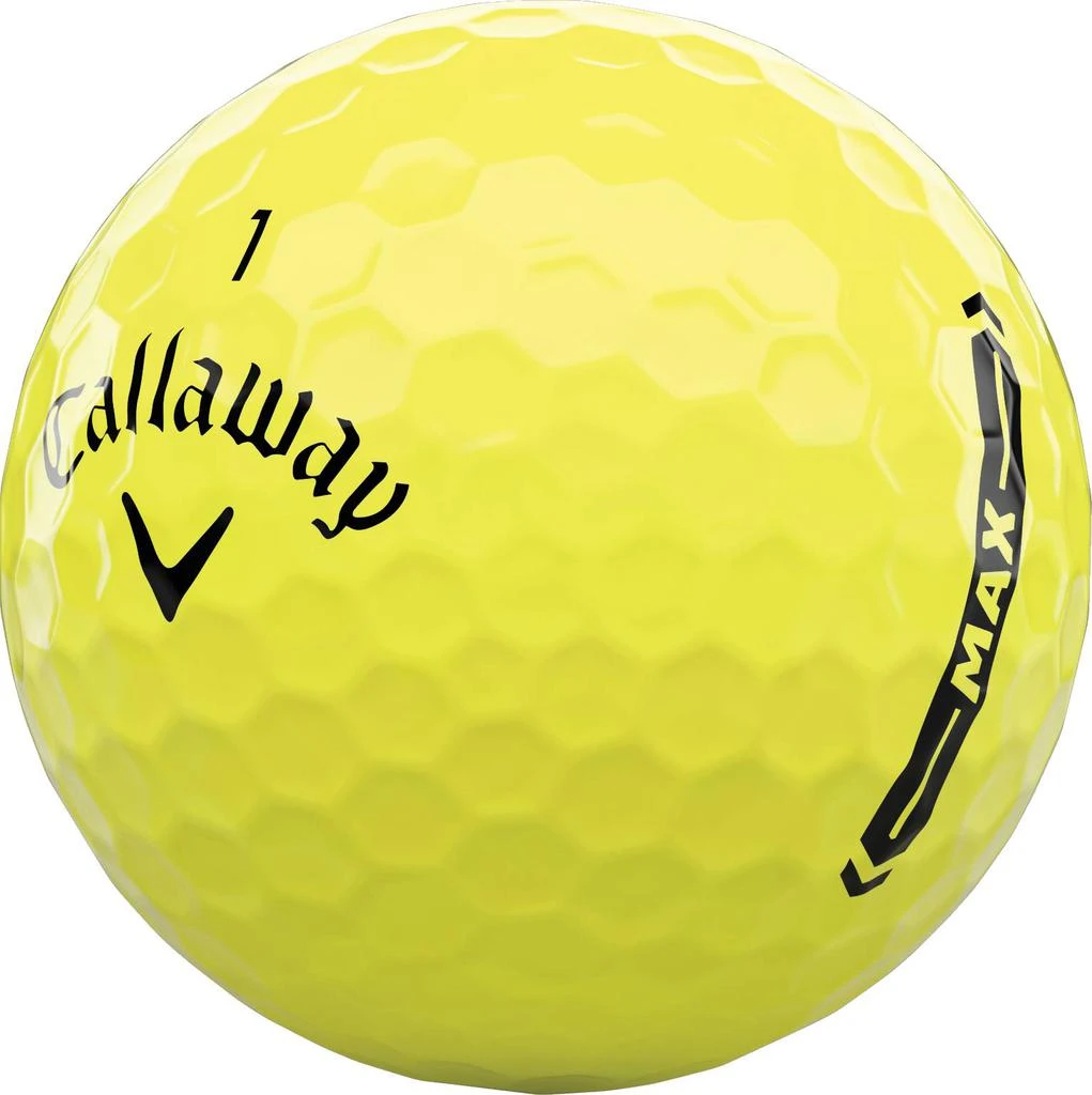 商品Callaway|Callaway 2021 Supersoft MAX Gloss Yellow Golf Balls,价格¥206,第3张图片详细描述