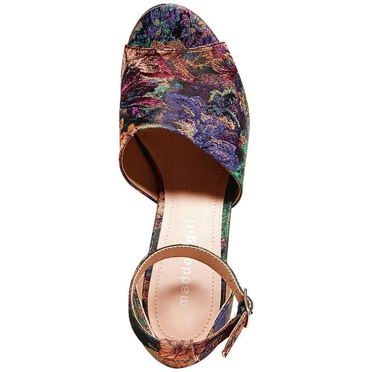 商品Madden Girl|Clara Two-Piece Block-Heel Sandals,价格¥181,第4张图片详细描述