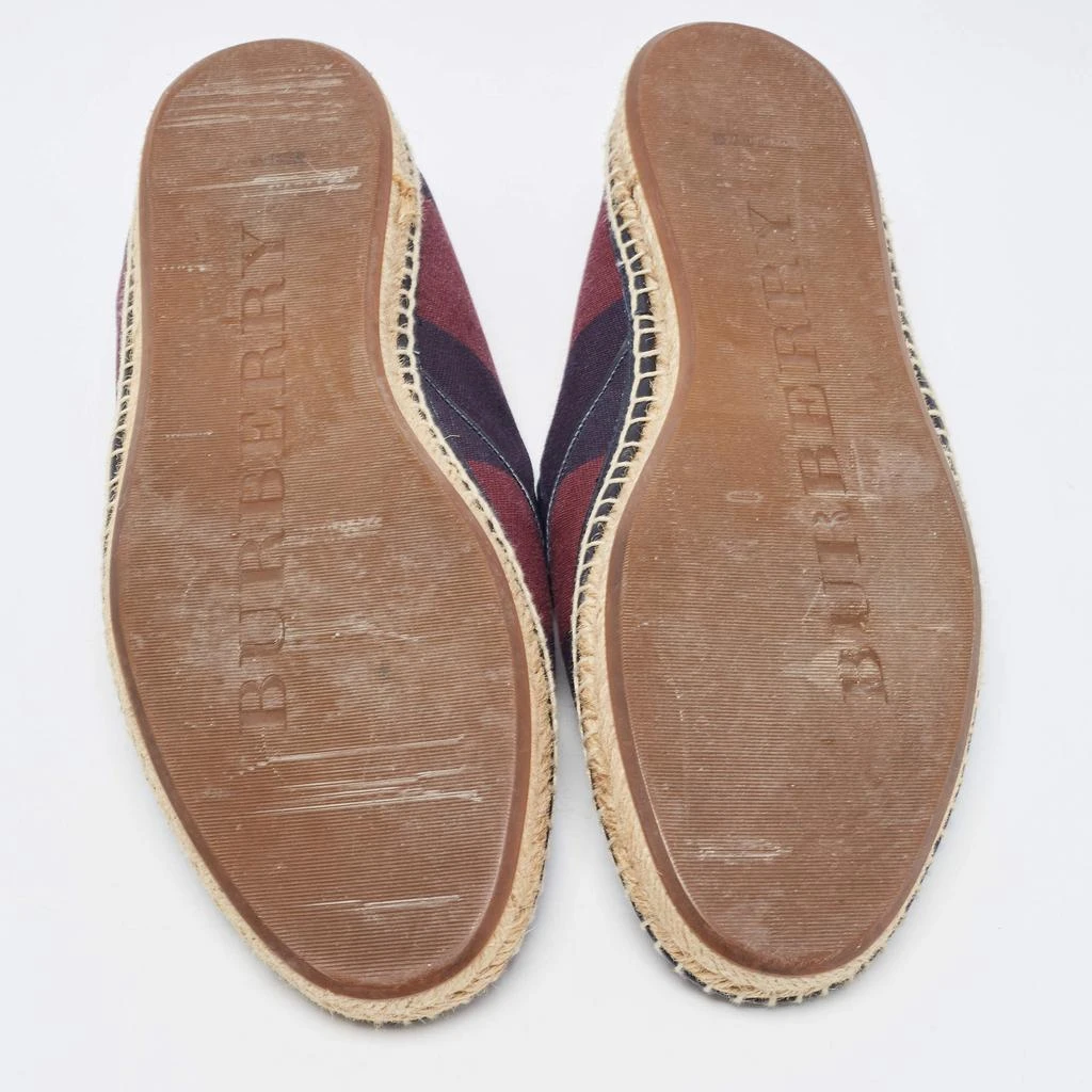 Burberry Two Tone Canvas Hodgeson Slip On Espadrilles Size 44 商品