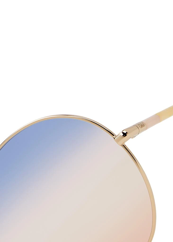 商品Chloé|Ulys gold-tone round-frame sunglasses,价格¥1323,第3张图片详细描述