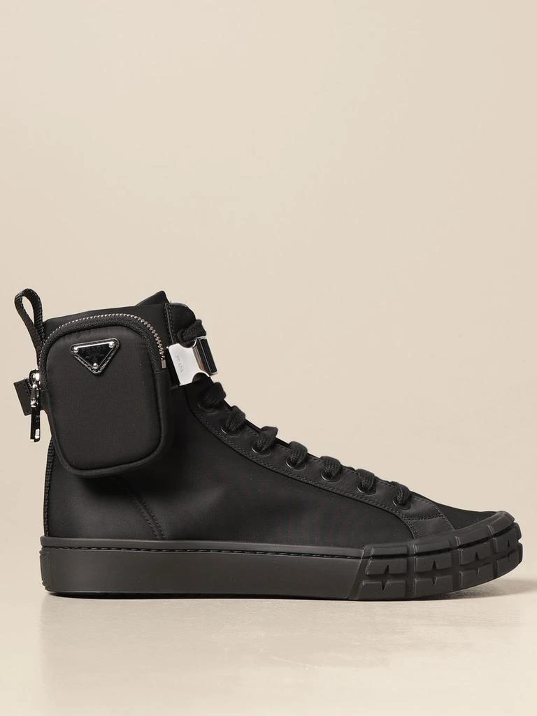商品Prada|Prada sneakers in re-nylon gabardine with mini container,价格¥6958,第1张图片