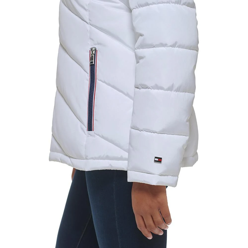 商品Tommy Hilfiger|Women's Faux-Fur-Trim Hooded Puffer Coat,价格¥1151,第3张图片详细描述