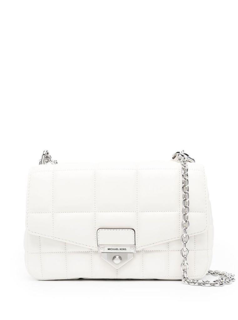 商品Michael Kors|M Michael Kors Woman's Soho White Quilted Leather Crossbody Bag,价格¥2808,第1张图片