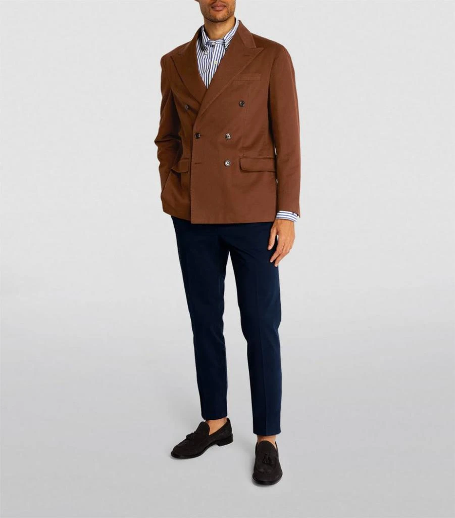 商品Ralph Lauren|Cotton-Rich Double-Breasted Blazer,价格¥2681,第2张图片详细描述