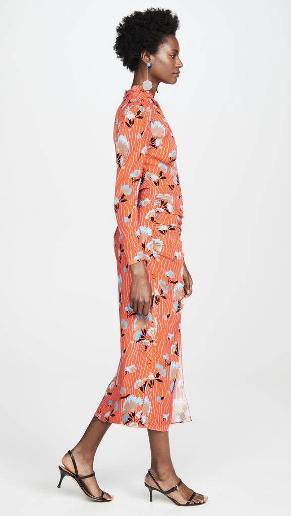 商品Self Portrait|Self Portrait Botanical Printed Crepe Midi Dress,价格¥1813,第4张图片详细描述